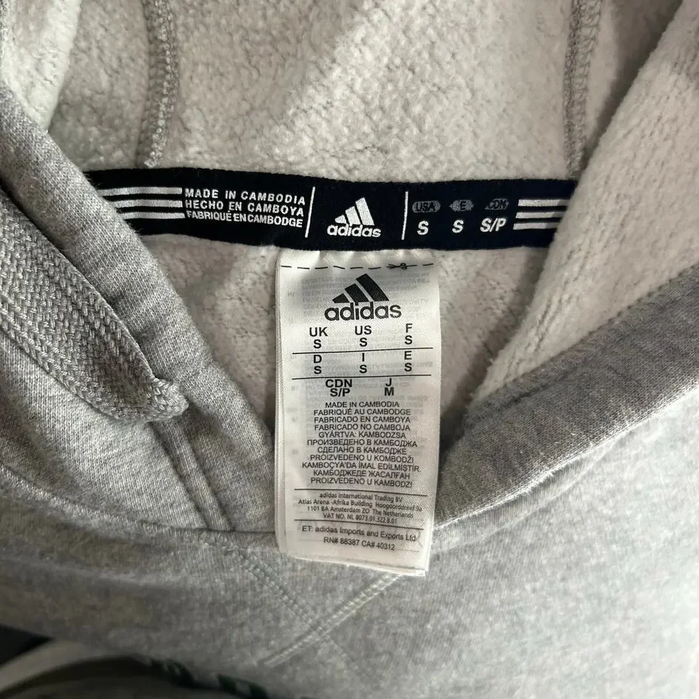 Men's Grey Green Adidas St. Norbert Green Knights Golf Hoodie Sweatshirt Sz S